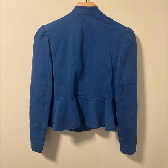 INC International Concepts Women's Blue Ruffled Blazer - Picture 4 of 6